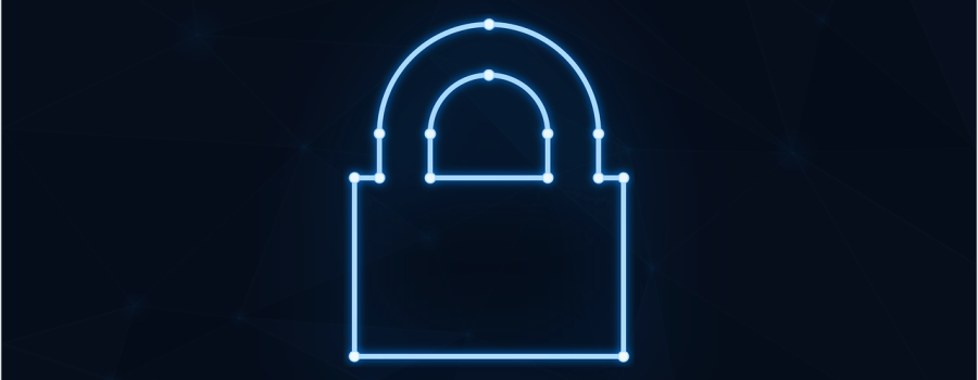 Free padlock neon cybersecurity vector